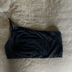 SKIMS One-Shoulder Black Bralette